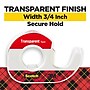 Scotch Transparent Clear Tape With Dispenser, 3.71" x 18.1 yds., Transparent, 2 Rolls/Pack (167DM-2)~#|#~76959B27-8822-4768-A00781EF0454F6A1_sc7