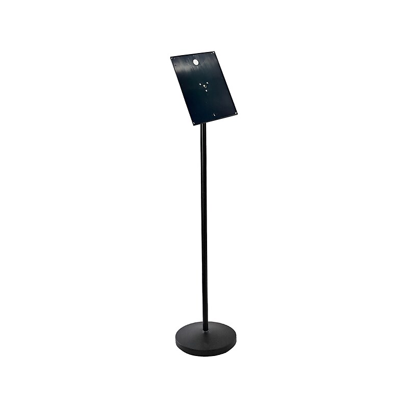 Azar Sign Holder, 8.5" x 11", Freestanding, Black Plastic (300356-BLK) image 1