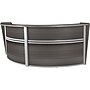 Regency Marque 124.5"W Curved Reception Desk Workstation, Driftwood Gray (77292GY)~#|#~769AF01A-2C26-46D0-B2ED1FB0EF4B9FE9_sc7