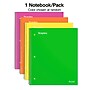 Staples 1-Subject Notebook, 8.5" x 11", College Ruled, 100 Sheets, Color chosen at random (ST60544C)~#|#~769B5D94-C624-4E40-92A70CBAEF002BC7_sc7