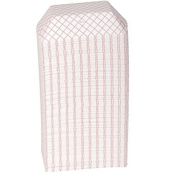 Dixie Polycoated Food Tray, 1 lb. Capacity, Red Plaid, 1000/Carton (RP1008)
