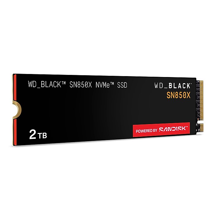 内蔵型SSD WD_BLACK SN850X 2TB NVMe SSD Western Digital, NVMe Internal SSD, 2TB, Gaming Speed Up to 7,300