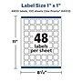 Avery Laser/Inkjet Square Multipurpose Labels, 1"  x 1", Glossy White, 4800/Box (94103)~#|#~76A31E9E-5522-4AF8-A86BC1F4F1018197_sc7
