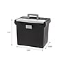 IRIS Portable File Box with Organizer Lid, Letter Size, Black (110977)~#|#~76A40ED6-E23D-4200-B3CFA1AB92DC6D1B_sc7