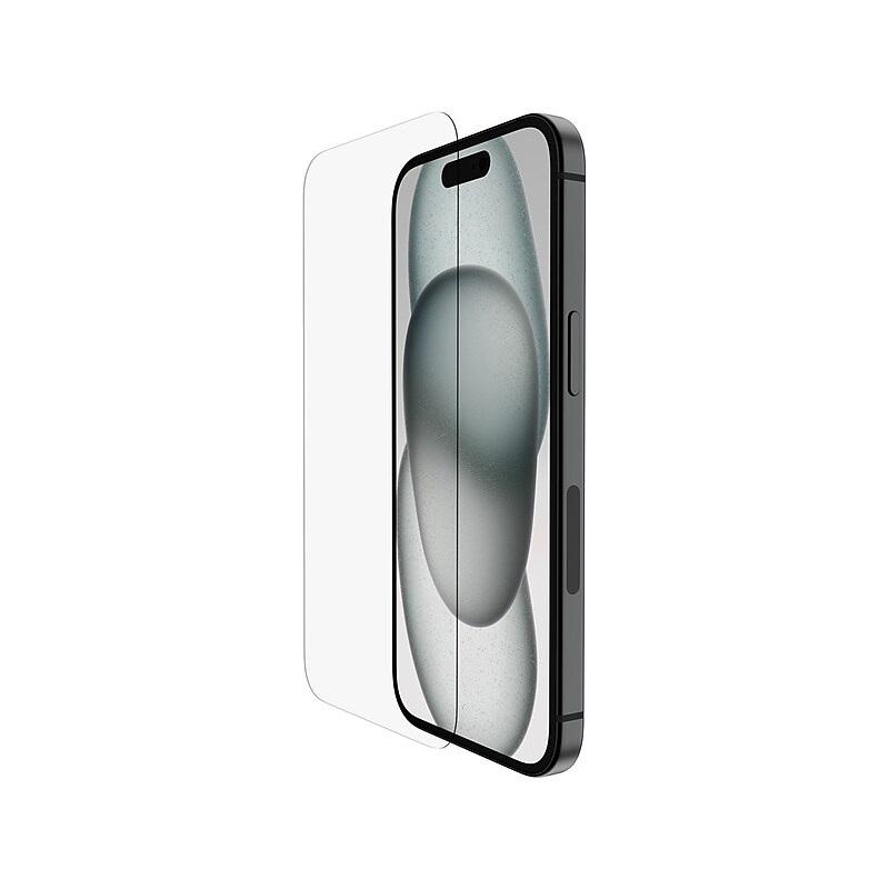 Belkin ScreenForce UltraGlass 2 Tempered Glass Screen Protector for iPhone 15 (OVA131zz) image 1