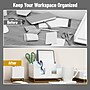 Mind Reader Desktop Organizer with 2 Coasters, 3 Compartments, White (COASDORG-WHT)~#|#~76A89DF0-9D8A-4355-BFBEB13439A95EC4_sc7