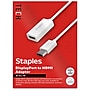 Staples TECH DisplayPort to HDMI Audio/Video Adapter, Male to Female, White (ST62362)~#|#~76A92EDE-9080-4246-BC50A180E2963593_sc7