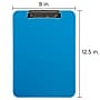 JAM Paper Plastic Clipboard, Letter Size, Blue, 12/Pack (340926882AZ)~#|#~76AA4336-D820-4CEC-8C3EDABD21B3974F_sc7