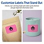 Avery Laser/Inkjet Rectangle Scalloped Multipurpose Labels, 2" x 3", Bright Pink, 640/Box (94267)~#|#~76ABB716-C02A-4AB2-AE950A1C29BFEE69_sc7