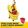 Rubbermaid WaveBrake 2.0 Janitorial Down-Press Bucket and Wringer, 35 Quart, Yellow (FG757788YEL)~#|#~76ABB74A-D5CE-46CF-935508A6FC476D00_sc7