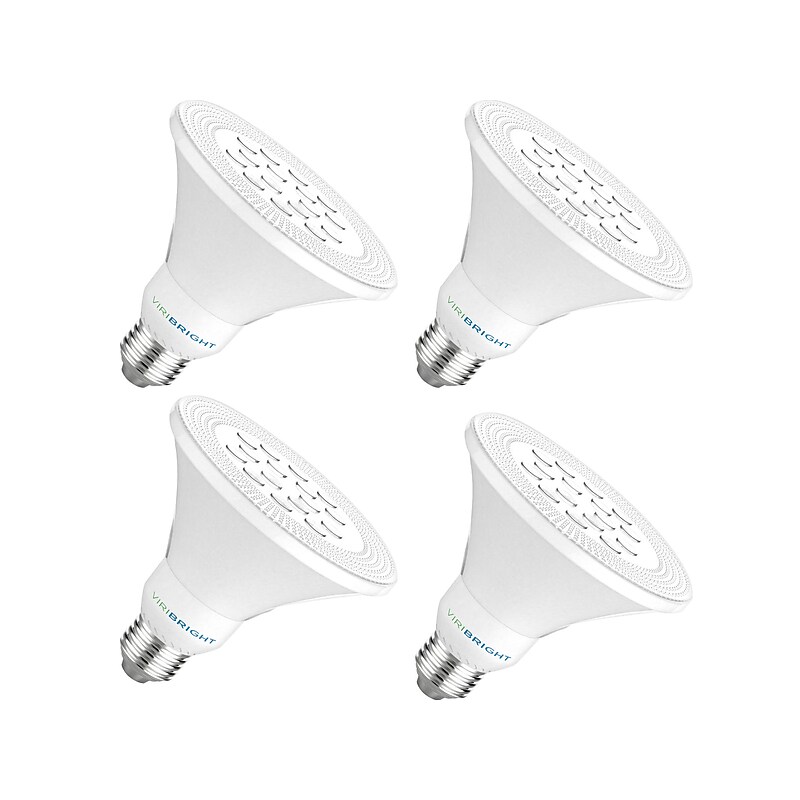 Viribright 9-Watts Cool White LED Floodlight Bulb, 4/Box (754608-4) image 1