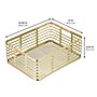 mDesign Steel Organizer, Soft Brass/Natural (25946) ~#|#~76B0C9FD-2CD6-4F3F-859980AEC97E8241_sc7