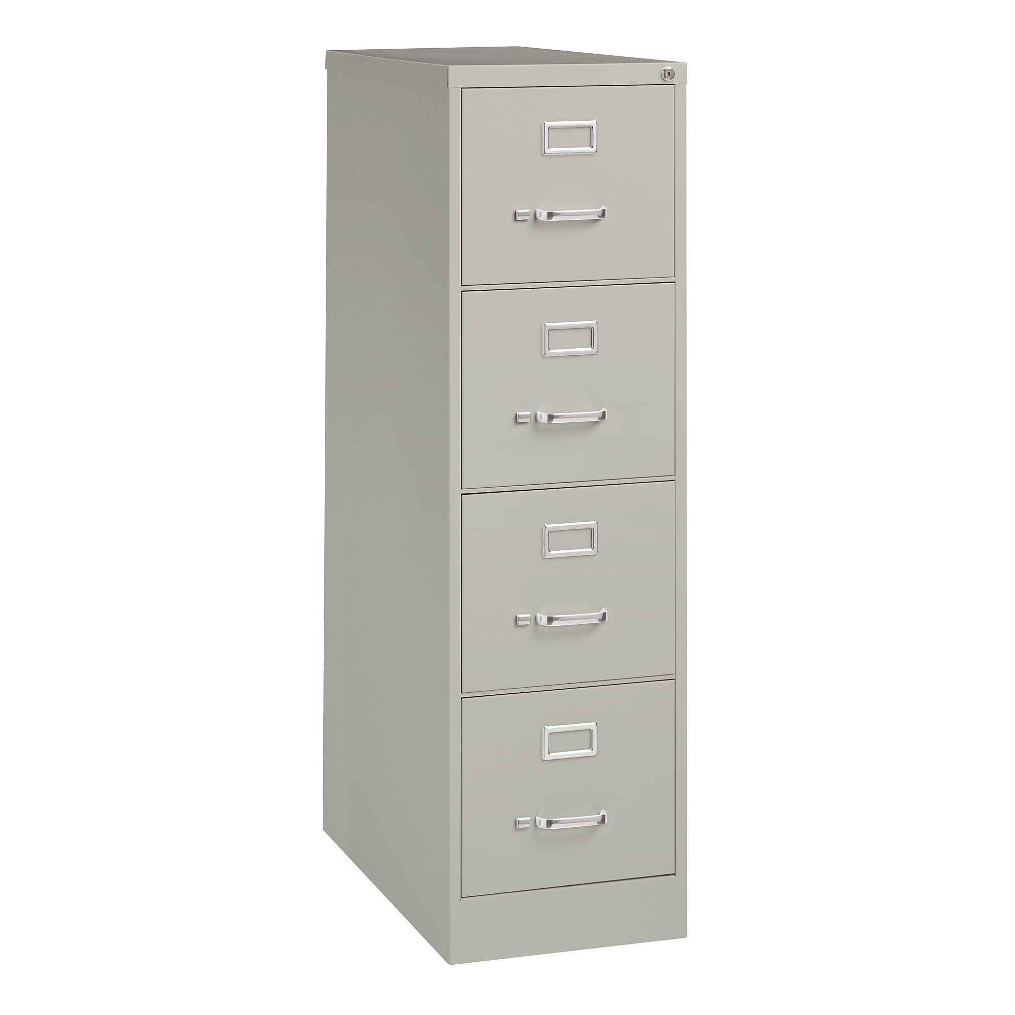 Hirsh Commercial 4-Drawer Vertical File Cabinet, Letter Size, Lockable, 52″H x 15″W x 26.5″D, Light Gray (14029) Simolary simolary.com