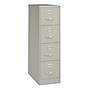 Hirsh Commercial 4-Drawer Vertical File Cabinet, Letter Size, Lockable, 52"H x 15"W x 26.5"D, Light Gray (14029)~#|#~76B14086-43E7-42F7-8FDE21FAB0A7DAA8_sc7