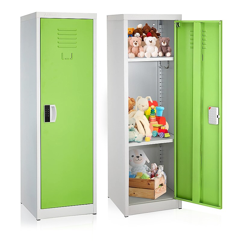 AdirOffice 48"H Single Tier Green Storage Locker (ADI629-01-GRN-DL) image 1