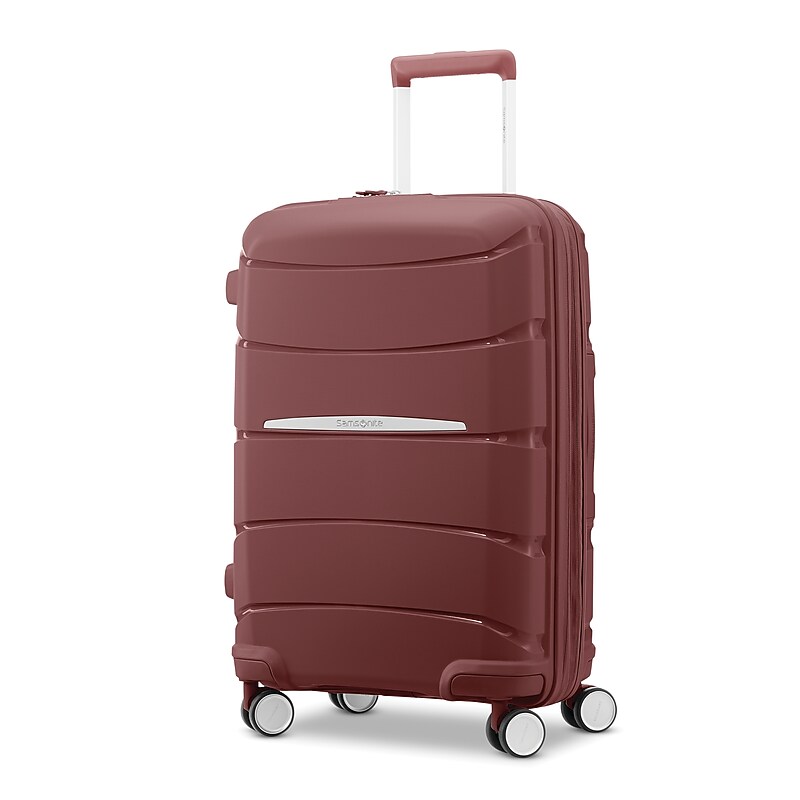 Samsonite Outline Pro 10.0" Hardside Carry-On Suitcase, 4-Wheeled Spinner, Shiraz/Burgundy (137393-2020) image 1