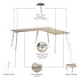 Bush Business Furniture Vista 72"W L Shaped Desk, Natural Elm (VST003NE)~#|#~76B68D24-96EE-430A-A23A1F6FA1A5CCE2_sc7