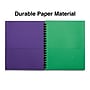 Staples 10% Recycled Matte Other Pocket Quantities Cardstock Portfolio Folder, Red, Green, Yellow, Purple (18118-US)~#|#~76B88344-08A5-459B-A80826277A203778_sc7