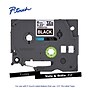 Brother P-touch Laminated Label Tape, 1/4" x 26.2', White on Black (TZe315)~#|#~76BC0477-5D39-4C25-90B3810EFA5095D2_sc7