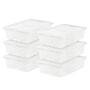 Iris 28 Qt. Storage Box with Snap Lid, Clear, 6/Carton (500244CT)~#|#~76BED87B-6643-4CDA-9139519851261316_sc7