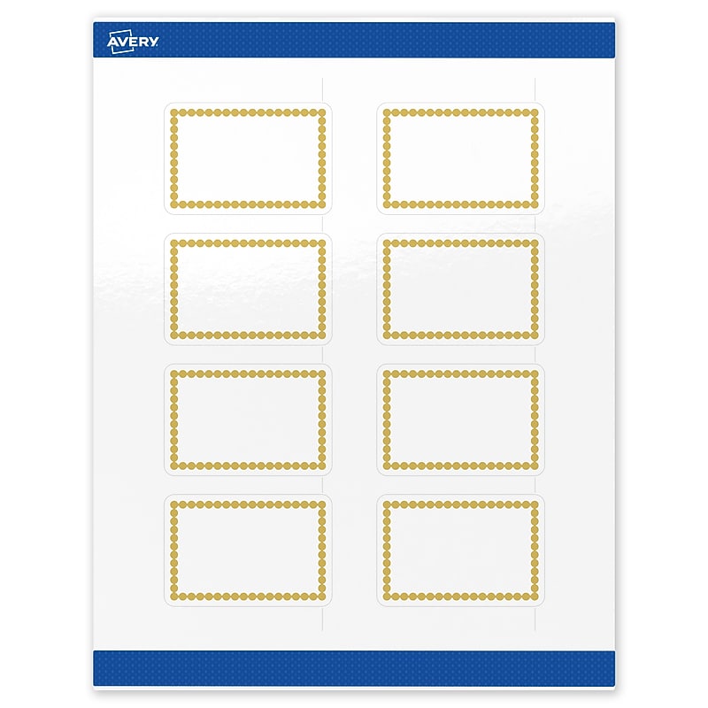 Avery Laser/Inkjet Rectangle Multipurpose Labels, 2" x 3", White, 80/Pack (S00-DJ7) image 1