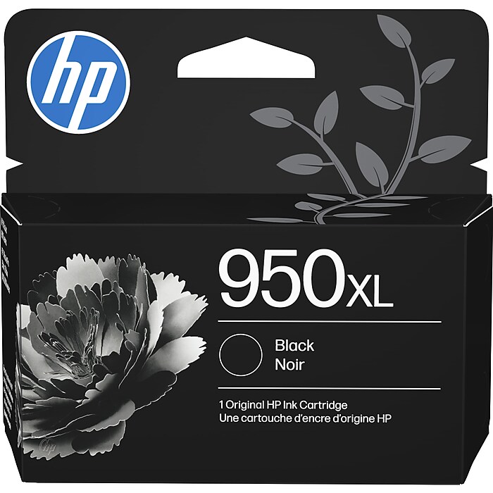 HP 950XL Black High Yield Ink Cartridge, Prints Up to 1,650 Pages