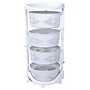 Dbest Octopus 360 4-Tier Plastic Rolling Kitchen Cart, White (01-915)~#|#~76CC6DB9-0AC2-40FF-9EA47441643BEB4E_sc7