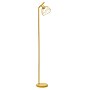 Simple Designs Sleek Essentials 54.5" Metal Floor Lamp with Wire Cage Shade, Yellow (LF1050-YLW)~#|#~76CE6678-E88D-4385-BF63E0F59032CA8D_sc7