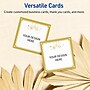 Avery Gold-Metallic Ornaments Matte Blank Card, White, 120/Pack (S00-FH8)~#|#~76D2055C-D565-4A39-8DDAAD3E73CF4390_sc7