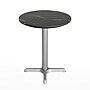 Flash Furniture TopGuard 24" Round Wood  Restaurant Dining Table and Base, Black Faux Marble/Silver Base (STRD24BMAT2222S)~#|#~76D7D965-C963-4AC3-B90D72A6E5938AD9_sc7
