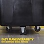 Rubbermaid Commercial Cube Truck, 600 lb. Capacity, Black (FG461900BLA)~#|#~76DAAB19-EDAF-4820-8FDD4B5E6276E5A6_sc7