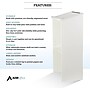 AdirOffice 46"H Floor Standing Lectern with Adjustable Shelf, White (661-01-WHI)~#|#~76DE06AC-E7E7-4E0D-A8C09E525C2CBDD7_sc7