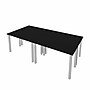 Bestar Universel 48"W Laminated Wood Workstation Desk, Black/White (65900-000018)~#|#~76E34233-90B6-4DBF-BC7D4B192753B8DD_sc7