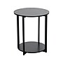 Household Essentials Jamestown 20"Dia. Laminate Round End Table, Black Oak/Black (8171-1)~#|#~76E7DE0D-B5D9-4523-A7DC33881D035E7A_sc7