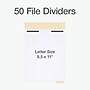 Pendaflex Divider Sets, 1/5 Cut Bottom Tabs, Letter Size, Manila, 50/Box (75600)~#|#~76EB1877-201F-4BC8-A70B2B8356CDA509_sc7