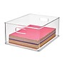 iDESIGN Medium Stackable Plastic Storage Bin with Handles, Clear (40254)~#|#~76EC4579-CDA8-4C7B-95E490CED9976CC2_sc7