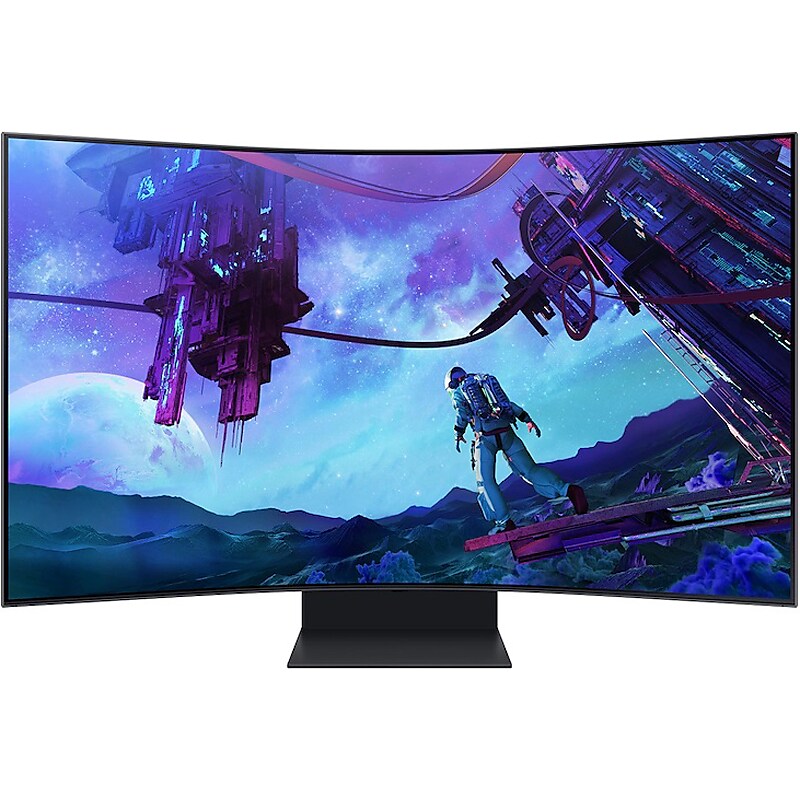 Samsung Odyssey Ark 2nd Gen. 55" Curved 4K Ultra HD 165Hz QLED Gaming Monitor, Black (LS55CG970NNXGO) image 1