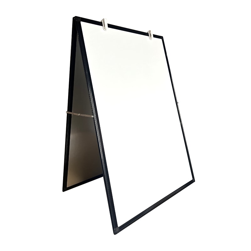 Flipside Flipchart Easel, 24" x 36", Black Aluminum (31635) image 1