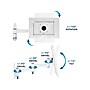Mount-It! Adjustable Anti-Theft iPad Wall Mount with Swing Arm, White (MI-3774W_G10)~#|#~76F553EE-1442-4420-A63714577B6D34E6_sc7