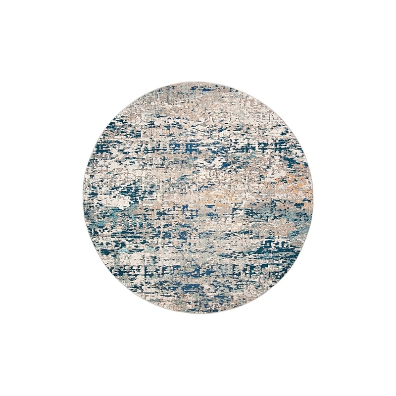 Safavieh Madison Collection 10' Round Indoor Area Rug, Machine Made, Grey/Blue (MAD460K-10R) image 1