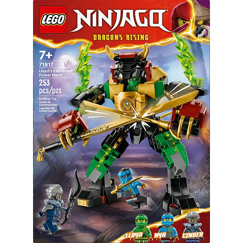 LEGO Ninjago Lloyd's Elemental Power Mech, 253 Pieces (71817) image 1