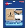 Avery Integrated Cards, 5" x 7", Matte Kraft Brown, 100/Box (95350)~#|#~76FD65A6-152C-4373-B6B89D450050D716_sc7