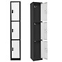 AdirOffice 72"H 3-Tier Black/White Storage Locker (ADI629-203-B-W-DL)~#|#~76FF3005-27A0-4032-A9AFEEE81C2642AA_sc7