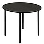 Regency Kee 48" Round Laminate Breakroom Table, Ash Grey/Black (TBF48RNDAGBK)~#|#~77037391-A09B-4350-ACCFC93669AB8E26_sc7