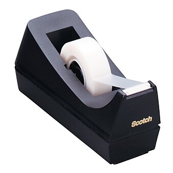 Scotch Desktop Tape Dispenser, Black (MMMC38BK)
