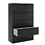 Staples HL8000 Commercial 5 File Drawers Lateral File Cabinet, Locking, Black, Letter/Legal, 42"W (21748D)~#|#~770846B4-4F64-4695-8155EE6AB7AA548D_sc7