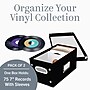 Snap-N-Store Vinyl Record Storage Container, Paperboard, Black, 2/Pack (SNS02422)~#|#~770AF00F-130A-40D7-A7E7D332841D0F96_sc7
