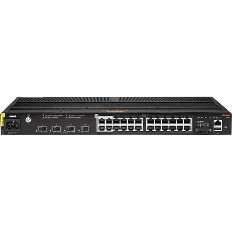 Aruba CX 4100i 24-Port Gigabit Ethernet Unmanaged Switch, Black (JL818A#ABA) image 1