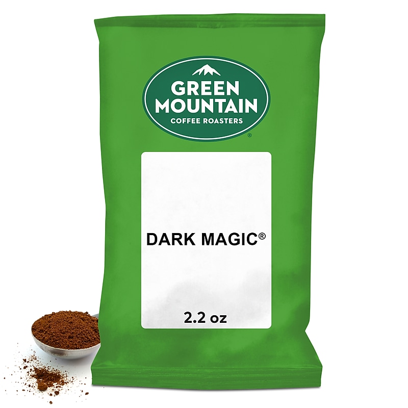 Green Mountain Dark Magic Ground Coffee Packs, Dark Roast, 2.2 oz., 50/Carton (4670) image 1