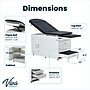 Viva Comfort Exam Table, 500 lbs. Capacity, Black (ADI996-09-S2-BLK-MK)~#|#~770EA4F4-391C-42A6-A31B89A345BB4AFF_sc7